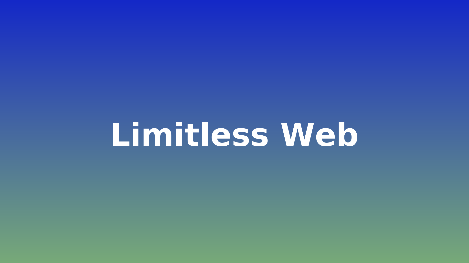 Podgląd projektu – Limitless Web